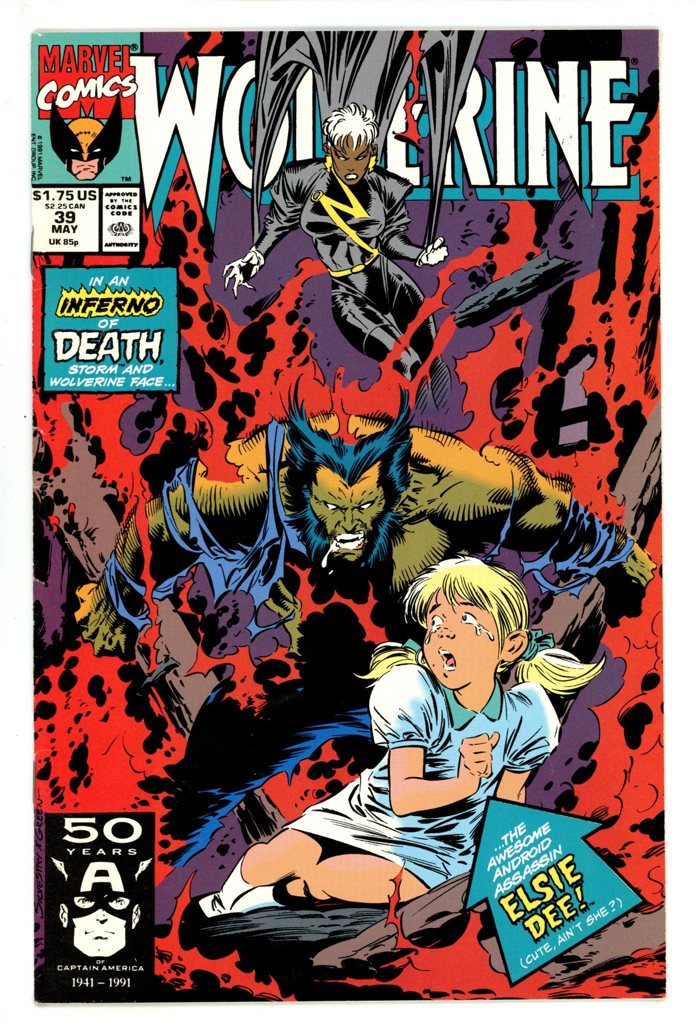 Wolverine Vol 2 39 Mid Grade (1991) 