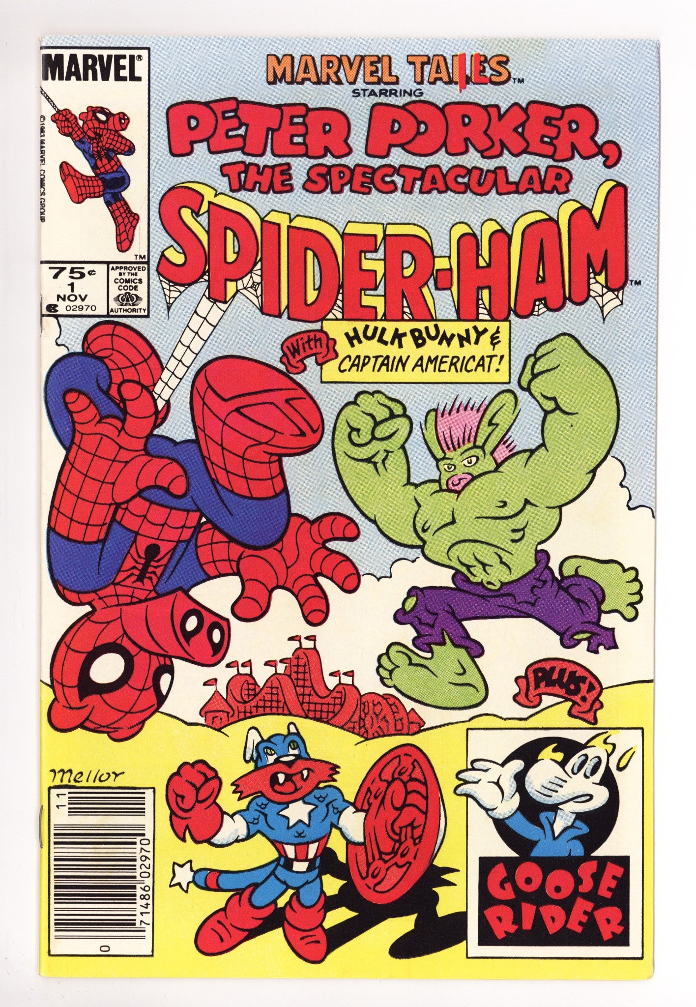 Marvel Tails Starring Peter Porker, the Spectacular Spider-Ham 1 VF (8.0) (1983) Canadian Price Variant 