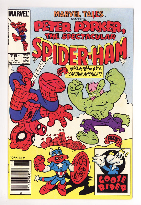 Marvel Tails Starring Peter Porker, the Spectacular Spider-Ham 1 VF (8.0) (1983) Canadian Price Variant