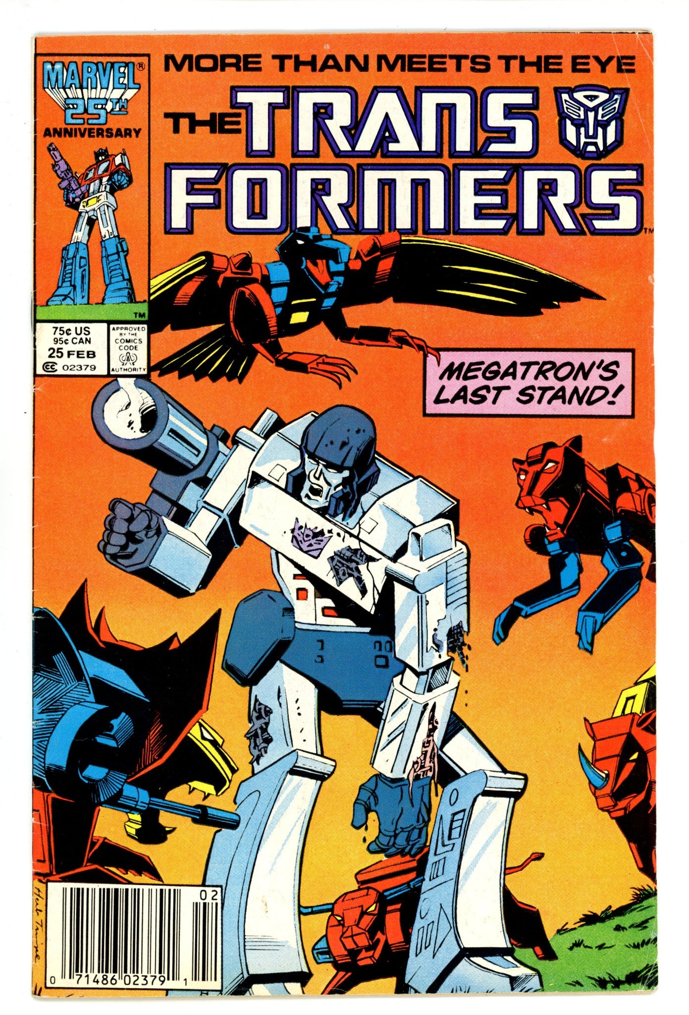 The Transformers 25 Low Grade (1987) Newsstand 