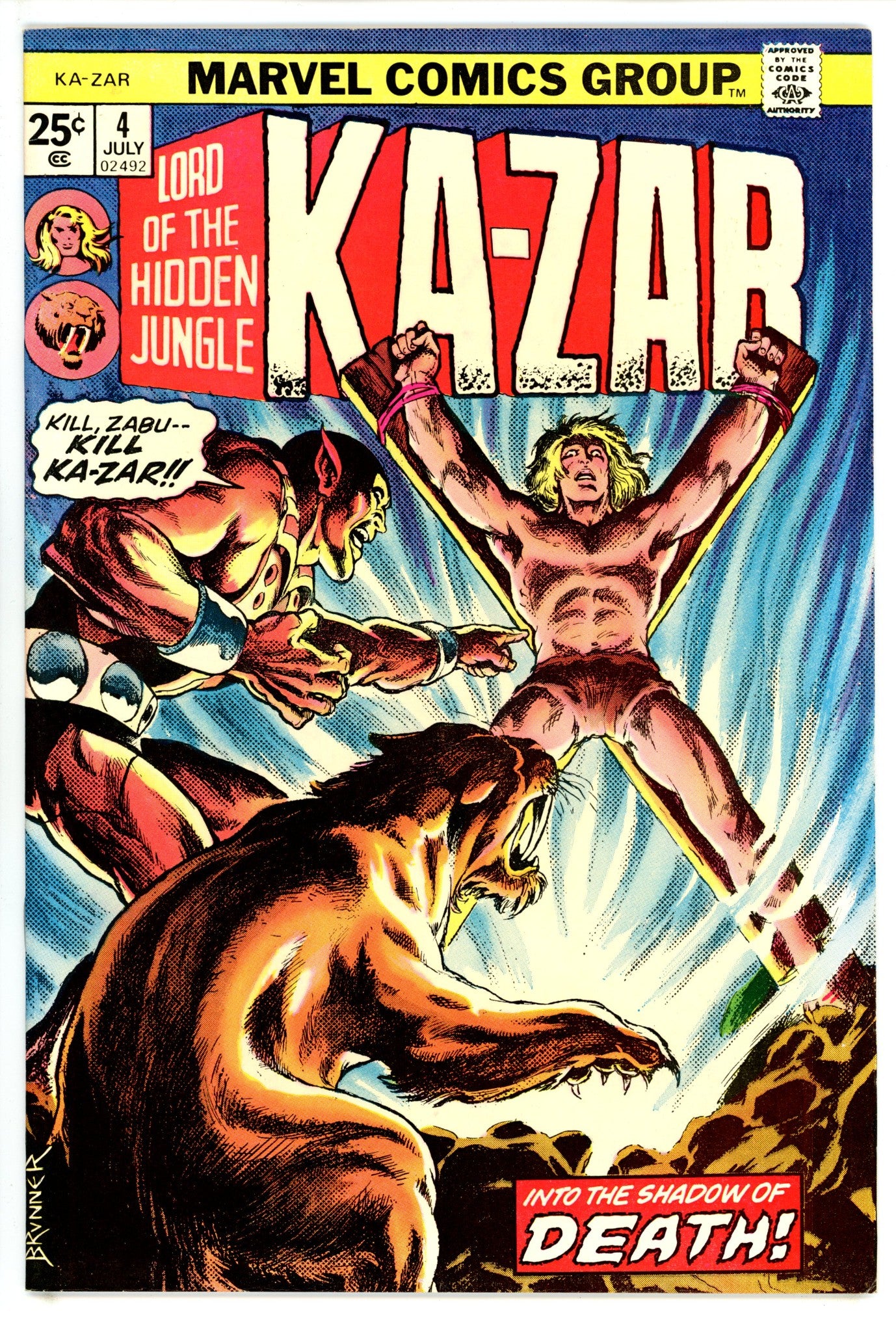 Ka-Zar Vol 2 4 VF- (1974)