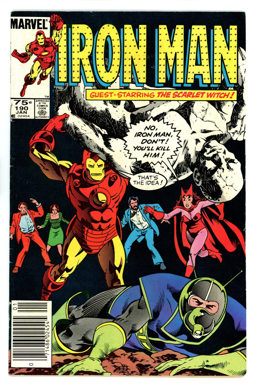 Iron Man Vol 1 190  Low Grade   (1985)   Canadian Price Variant