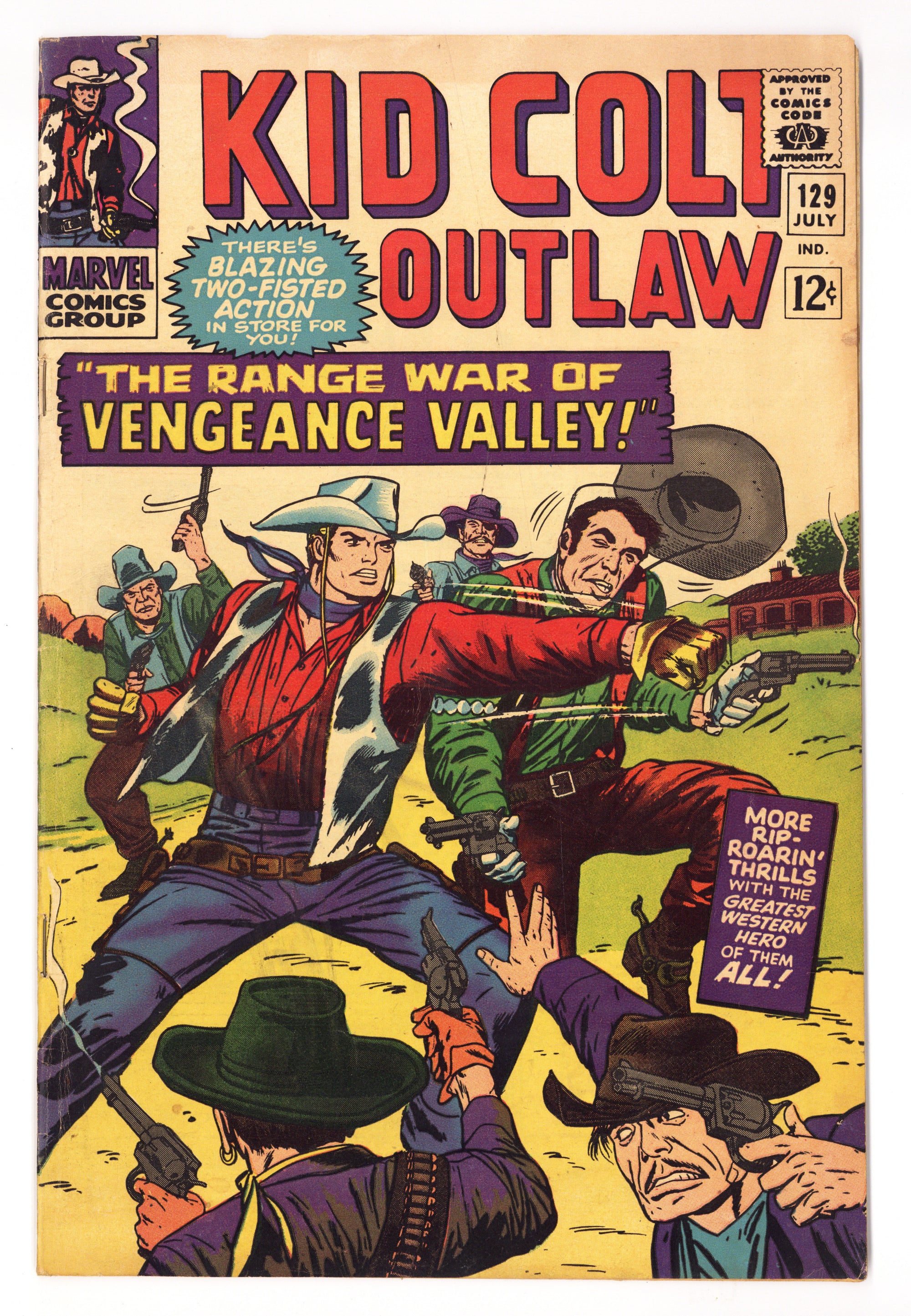 Kid Colt Outlaw 129 VG/FN (5.0) (1966) 