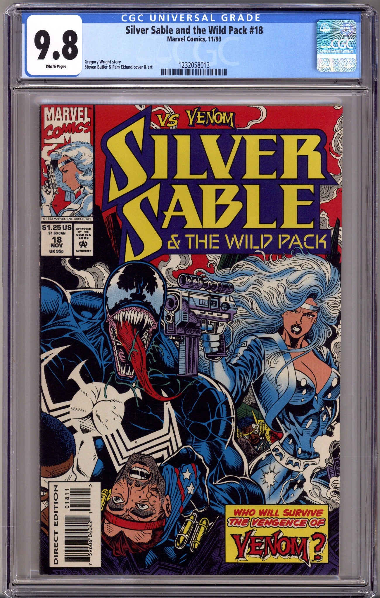 Silver Sable and the Wild Pack 18 CGC 9.8 (NM/M) (1993) 
