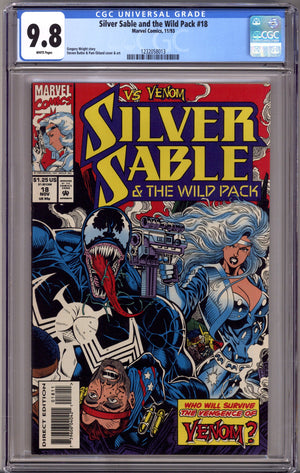 Silver Sable and the Wild Pack 18 CGC 9.8 (NM/M) (1993)