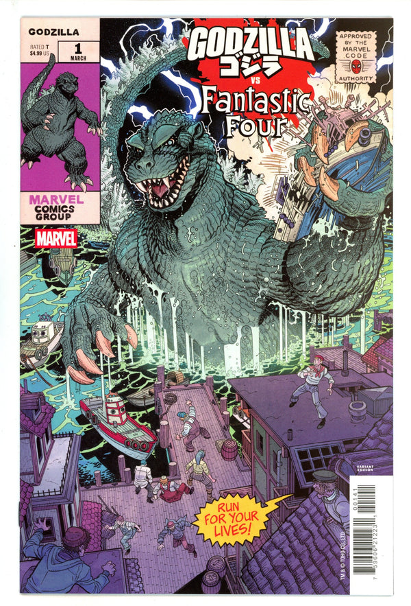 Godzilla Vs. Fantastic Four 1 Bradshaw Homage Variant (2025)