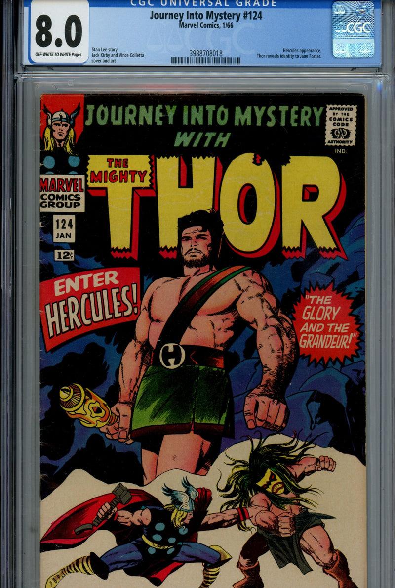 Journey into Mystery Vol 1 124 CGC 8.0 (VF) (1966) 