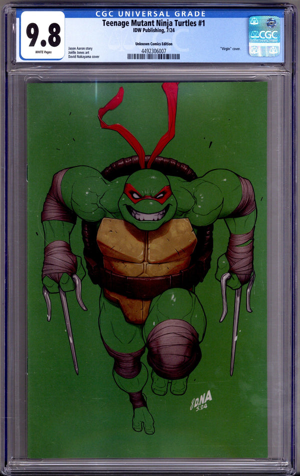 Teenage Mutant Ninja Turtles Vol 6 1 CGC 9.8 (NM/M) (2024) Nakayama Virgin Exclusive Variant