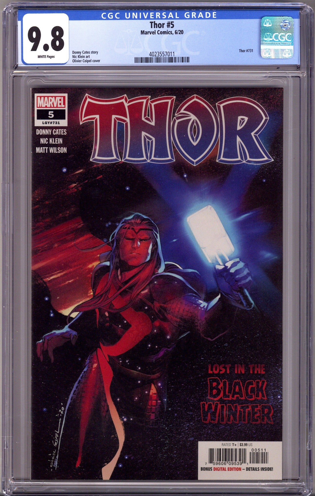 Thor Vol 6 5 (731) CGC 9.8 (NM/M) (2020) 