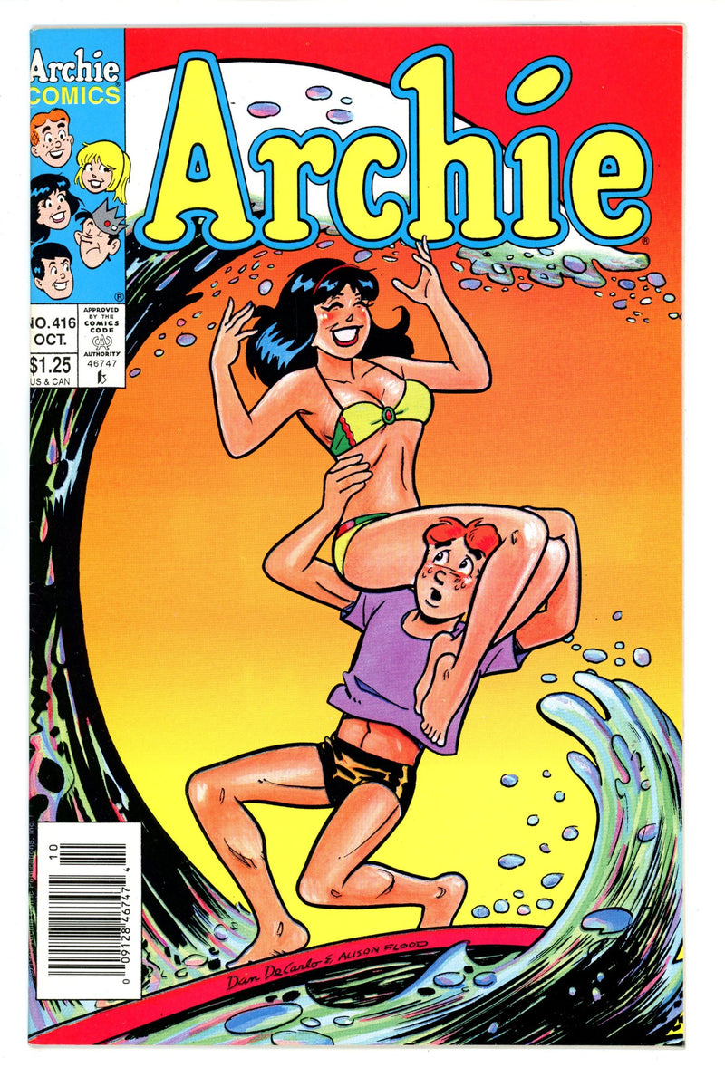 Archie Vol 1 416 FN/VF (7.0) (1993) Newsstand 