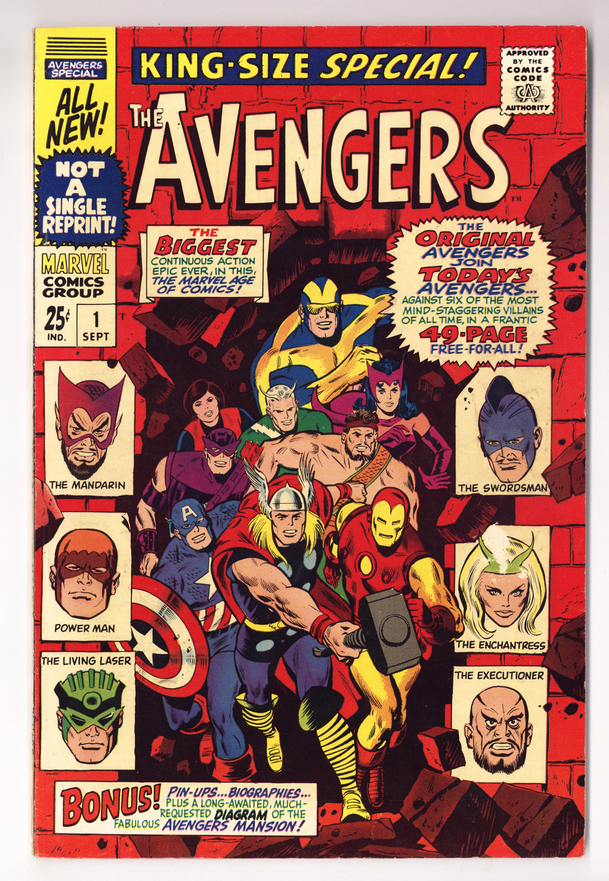The Avengers Annual Vol 1 1  FN (6.0)   (1967)        