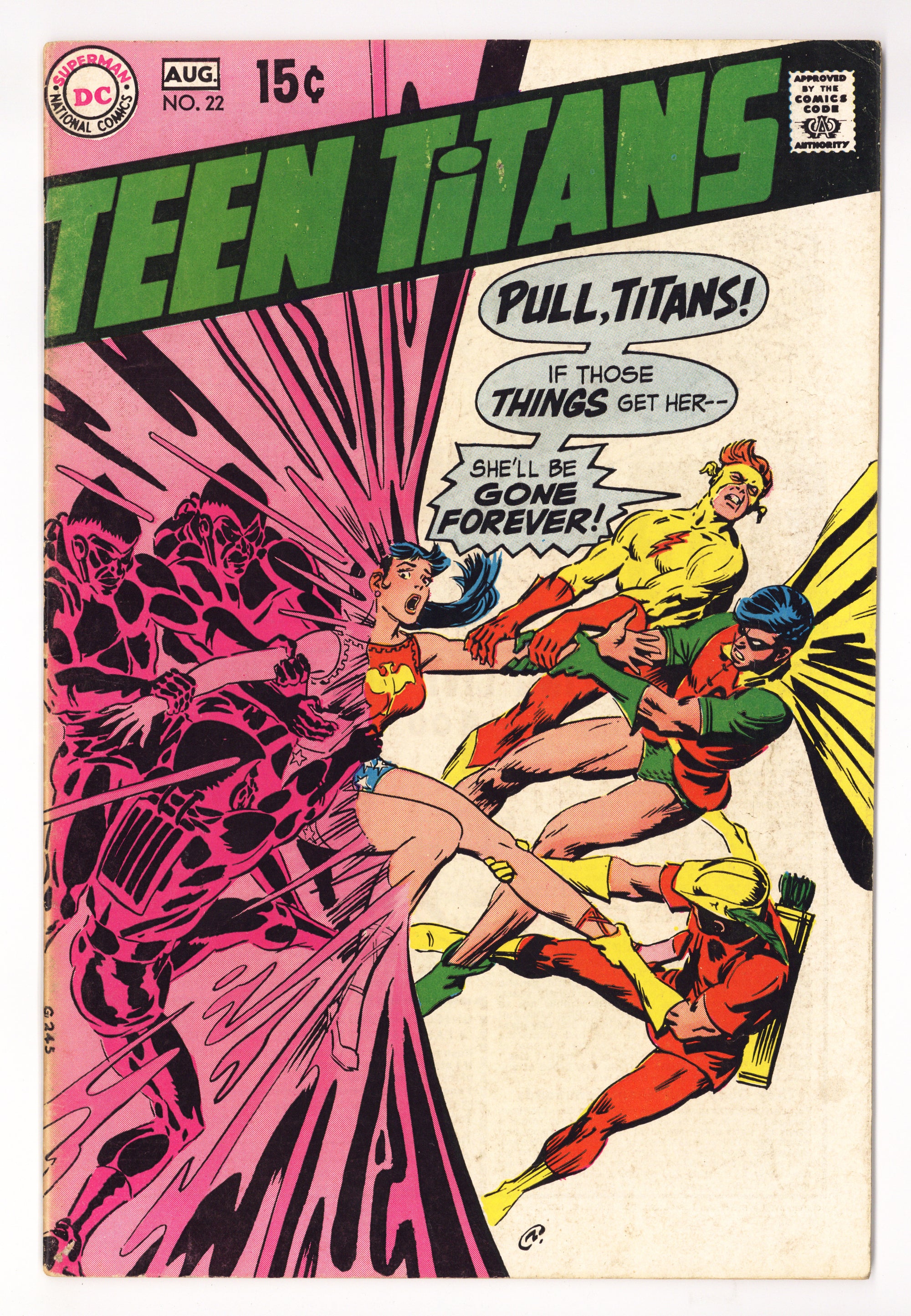 Teen Titans Vol 1 22  VG+ (4.5)   (1969)        
