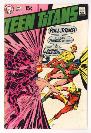 Teen Titans Vol 1 22  VG+ (4.5)   (1969)