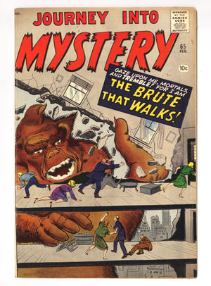 Journey into Mystery Vol 1 65 FN+ (6.5) (1961)
