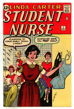 Linda Carter, Student Nurse 7 VG/FN (5.0) (1962) 