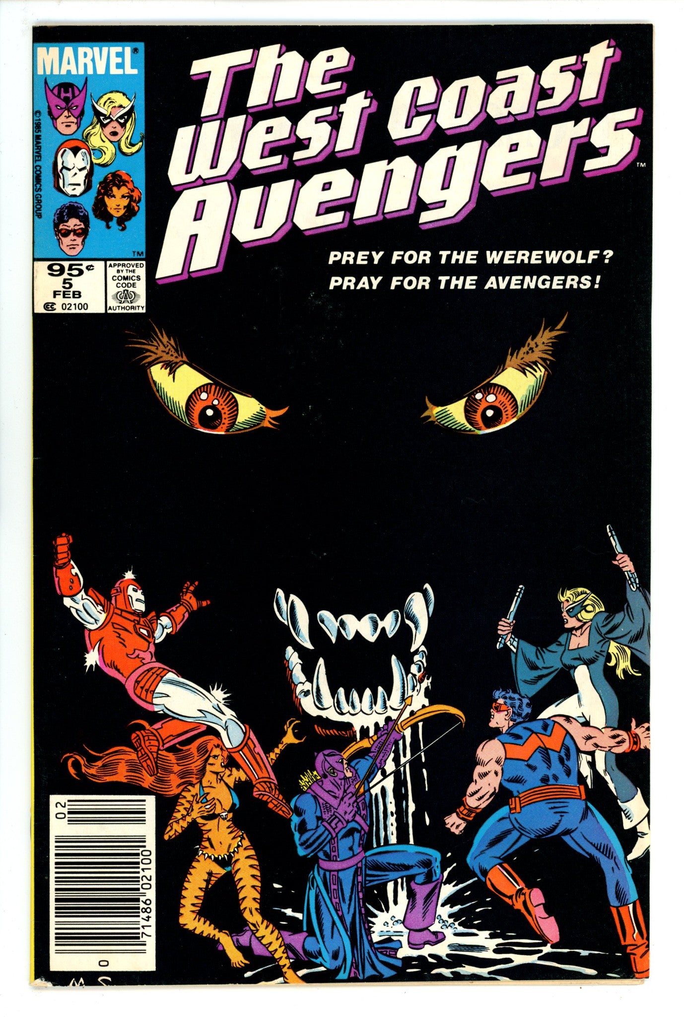 West Coast Avengers Vol 2 5 VF- (7.5) (1986) Canadian Price Variant 