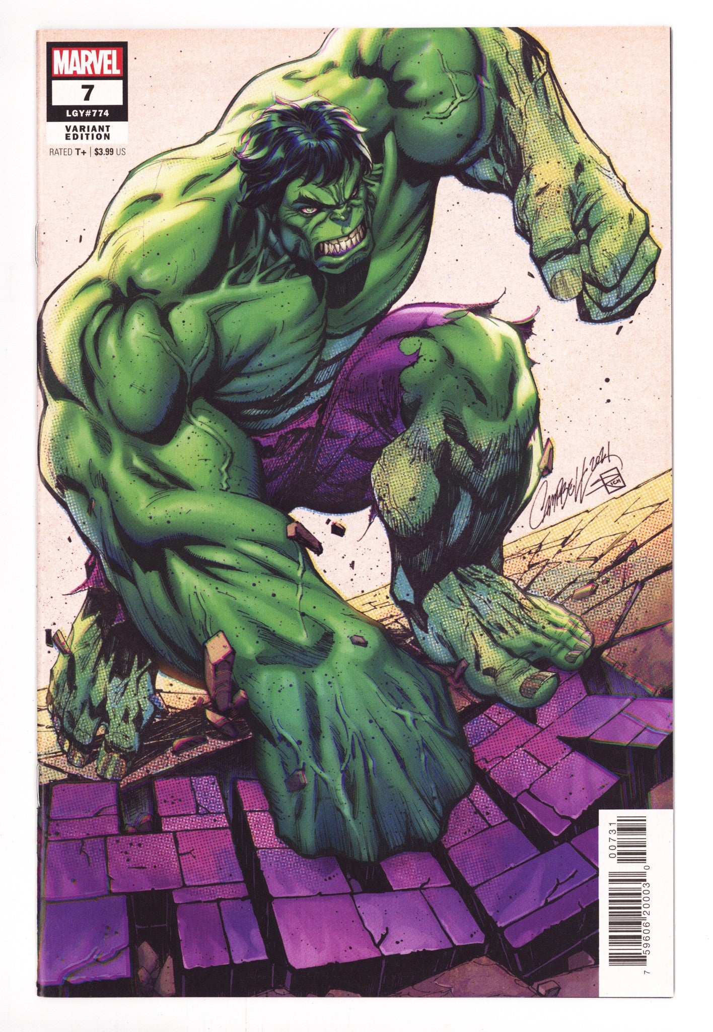 Hulk Vol 4 7 (774) High Grade (2022) Campbell Variant 