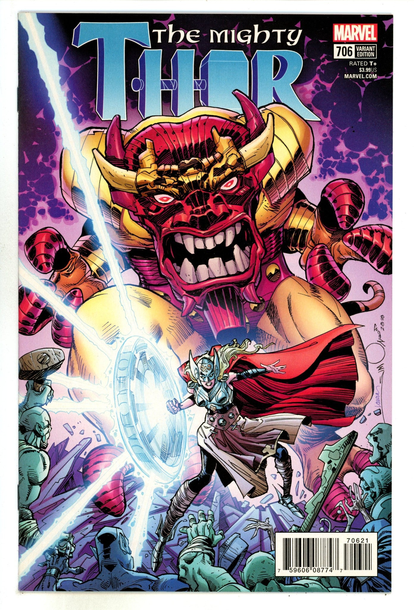 Mighty Thor Vol 2 706 High Grade (2018) Simonson Variant 