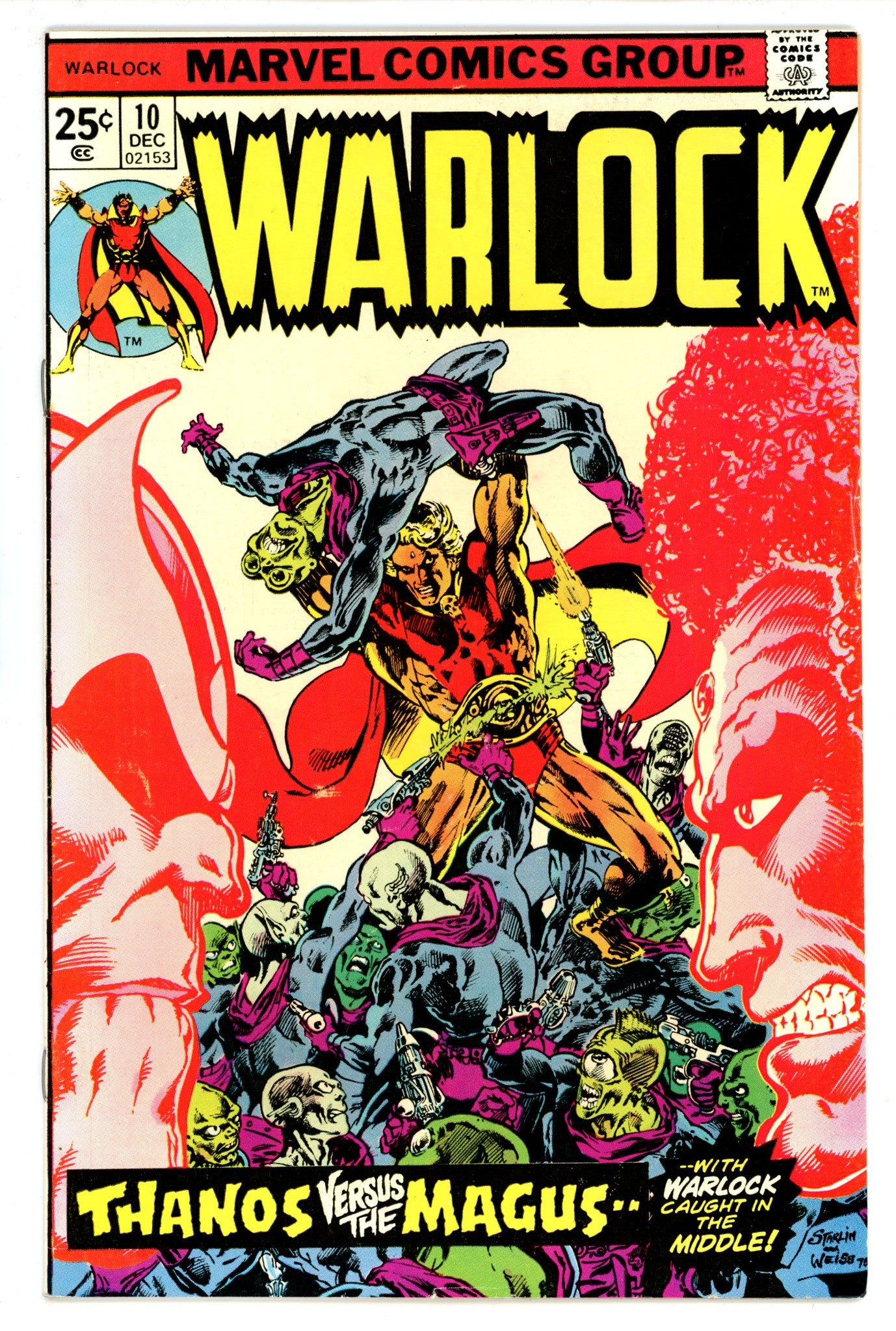 Warlock Vol 1 10 FN/VF (7.0) (1975) 