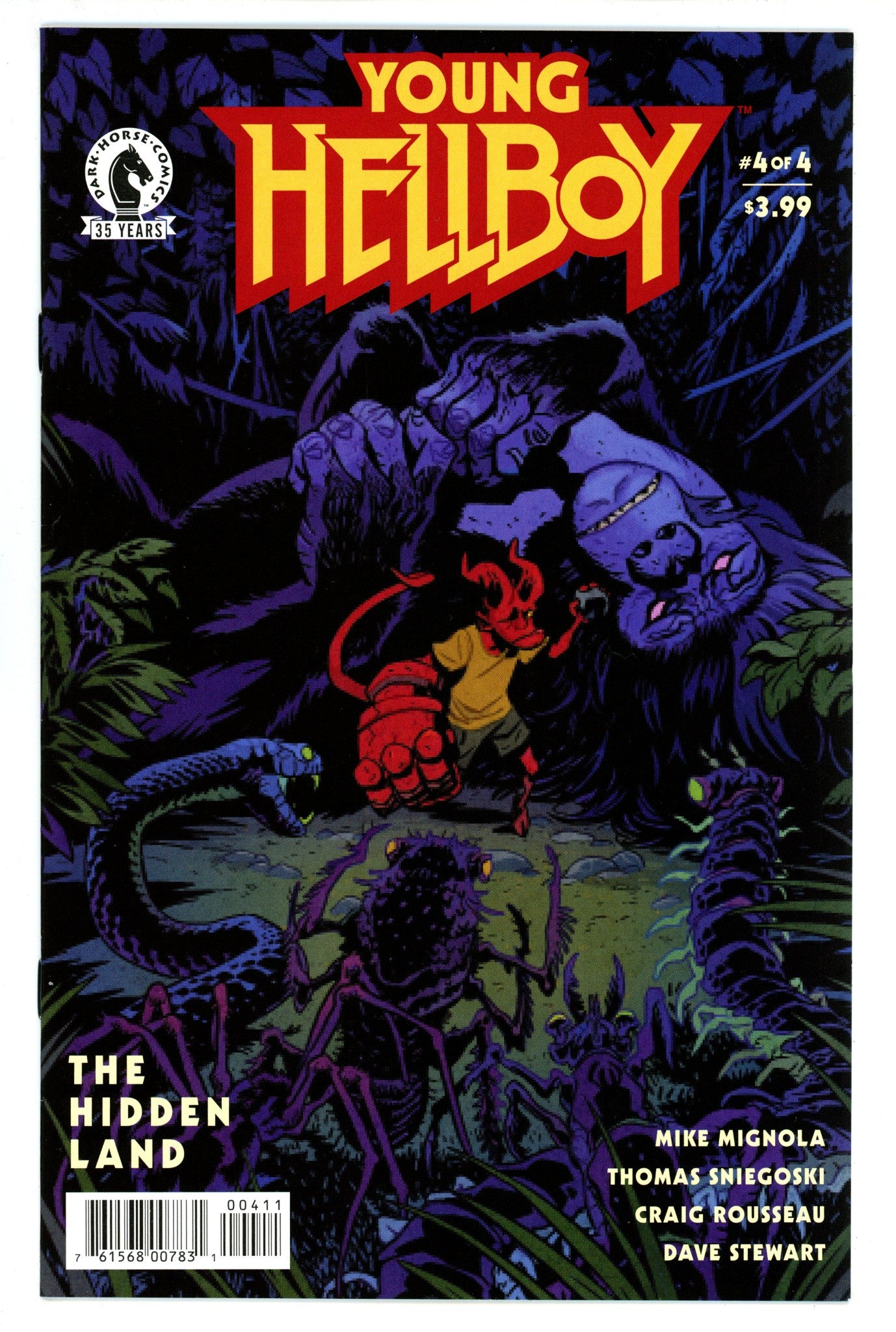 Young Hellboy: The Hidden Land 4 High Grade Low Resolution Cover (2021) 