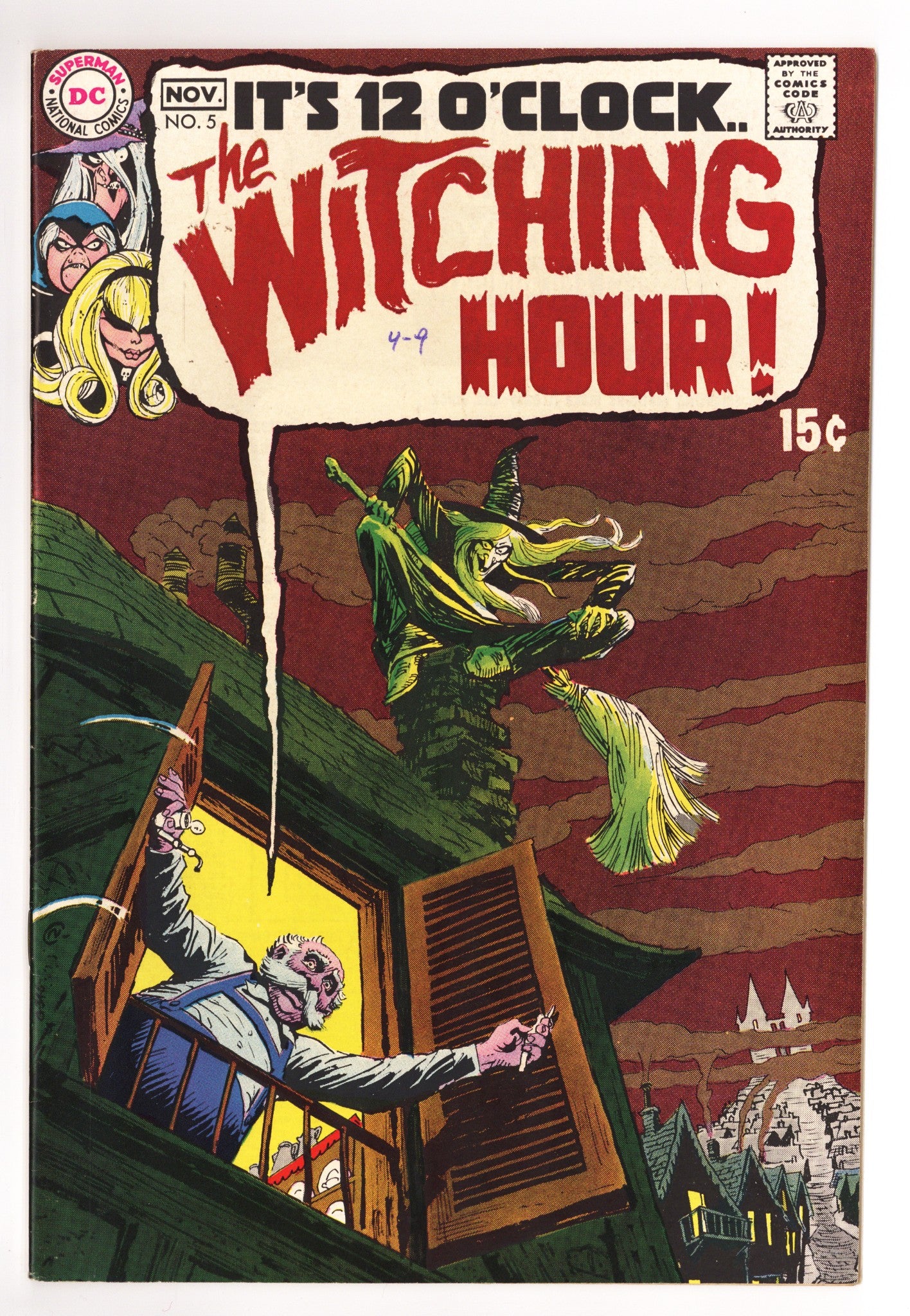 The Witching Hour Vol 1 5 VF+ (8.5) (1969) 