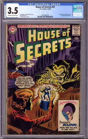 House of Secrets Vol 1 61 CGC 3.5 (VG-) (1963)