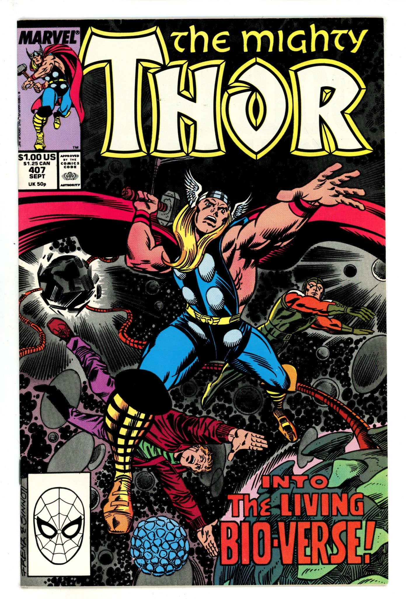 Thor Vol 1 407  High Grade   (1989)        