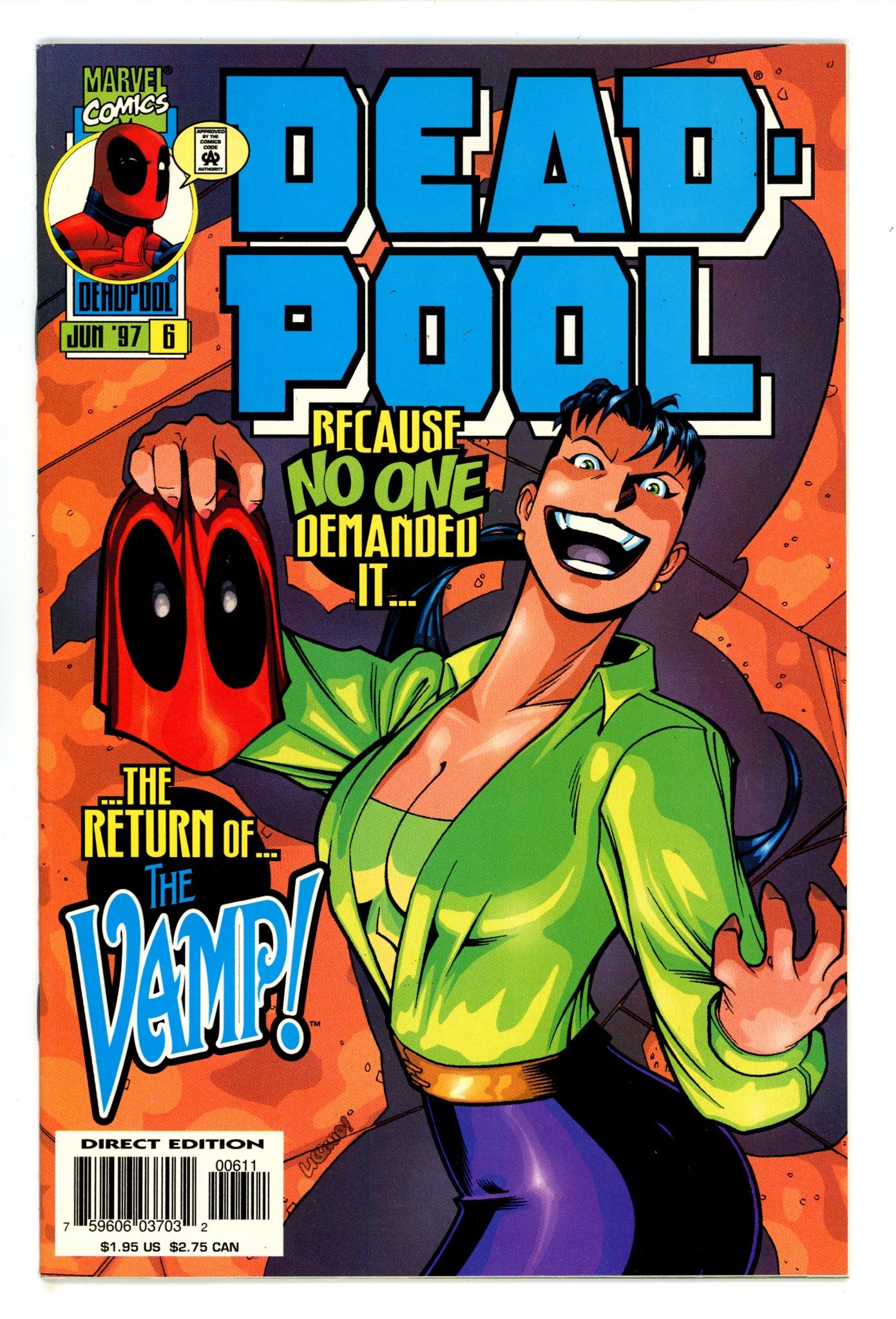 Deadpool Vol 2 6 NM- (9.2) (1997) 