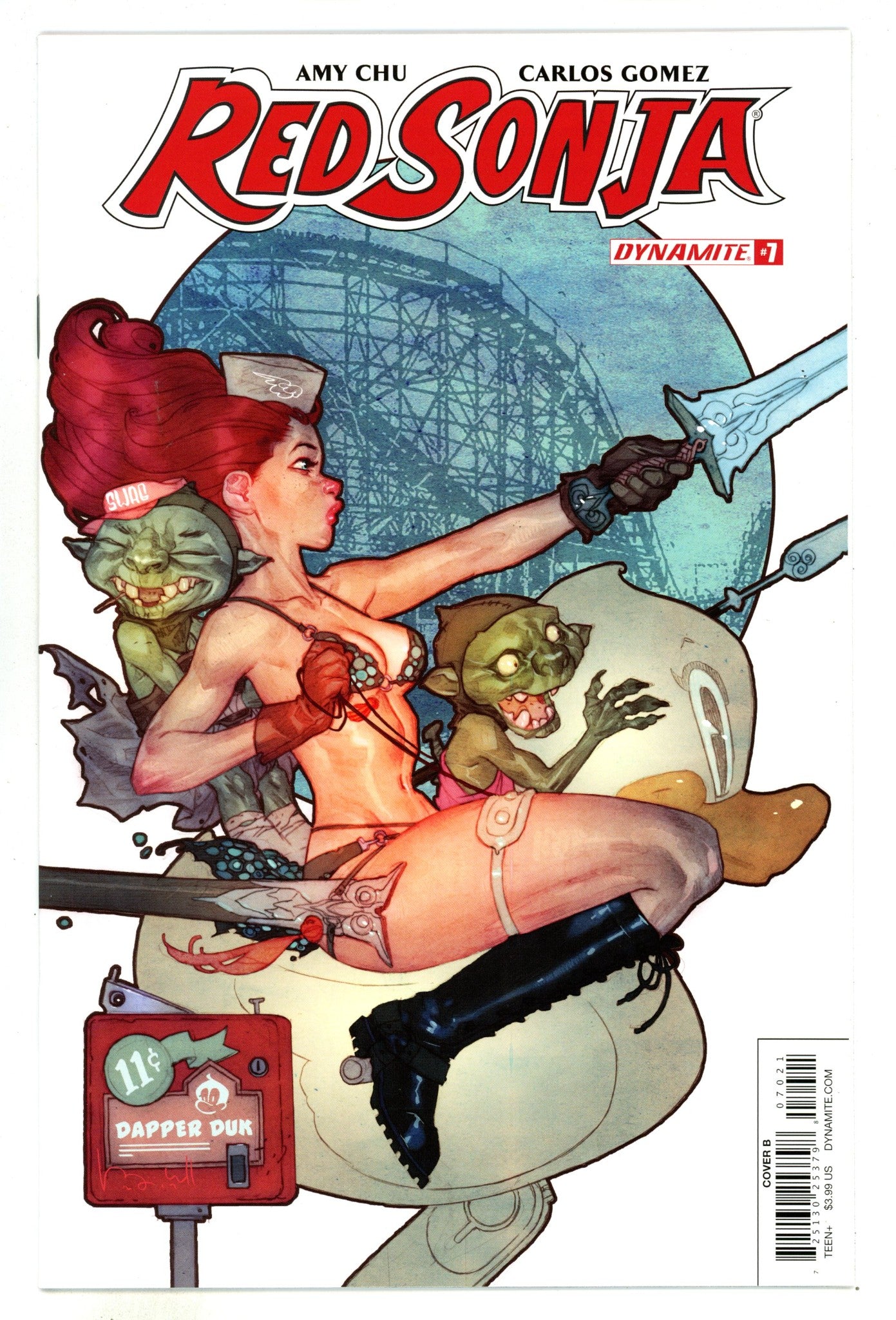 Red Sonja Vol 4 7  VF+ (8.5)   (2017) Caldwell     Variant  
