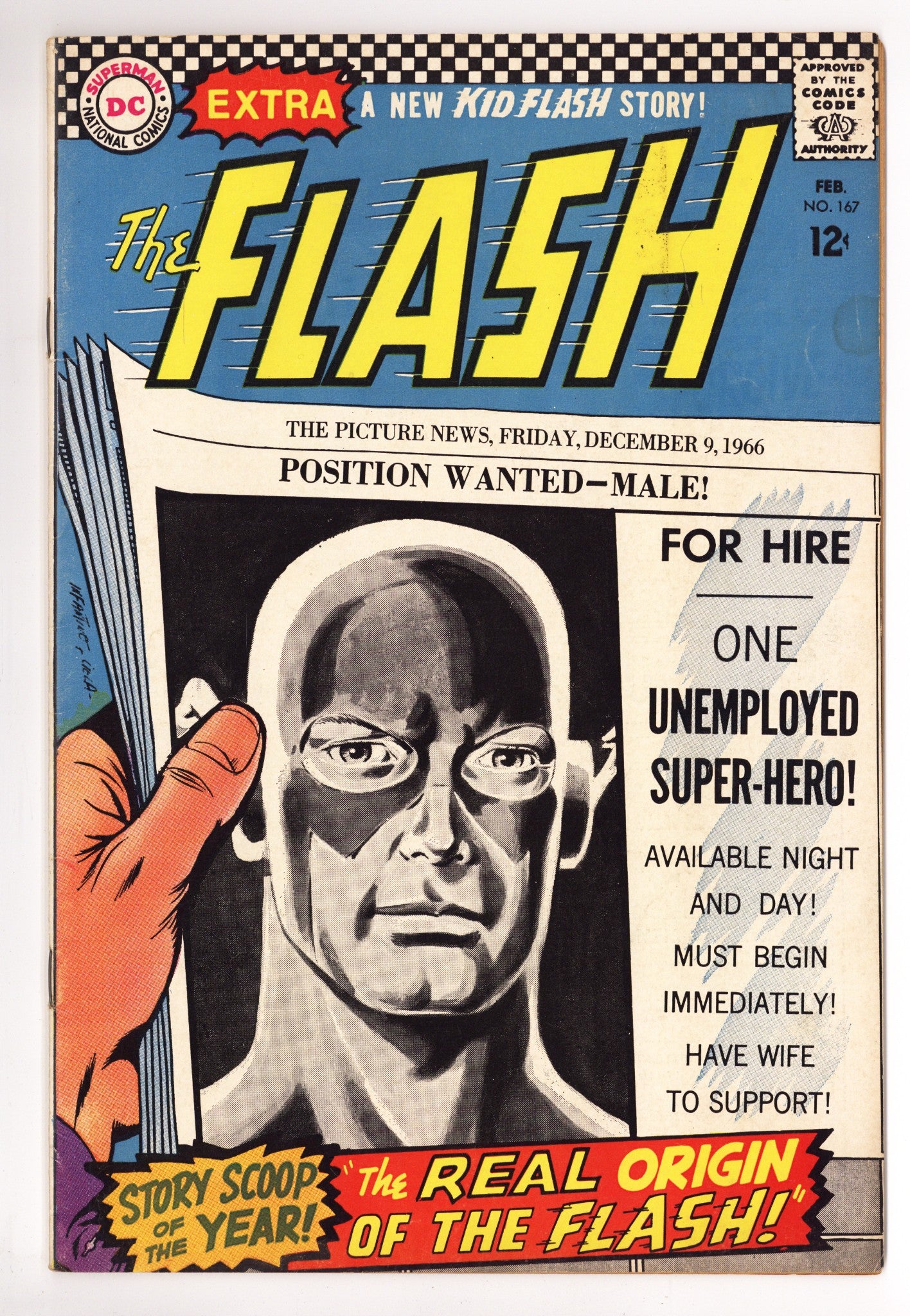 The Flash Vol 1 167 FN- (5.5) (1967) 