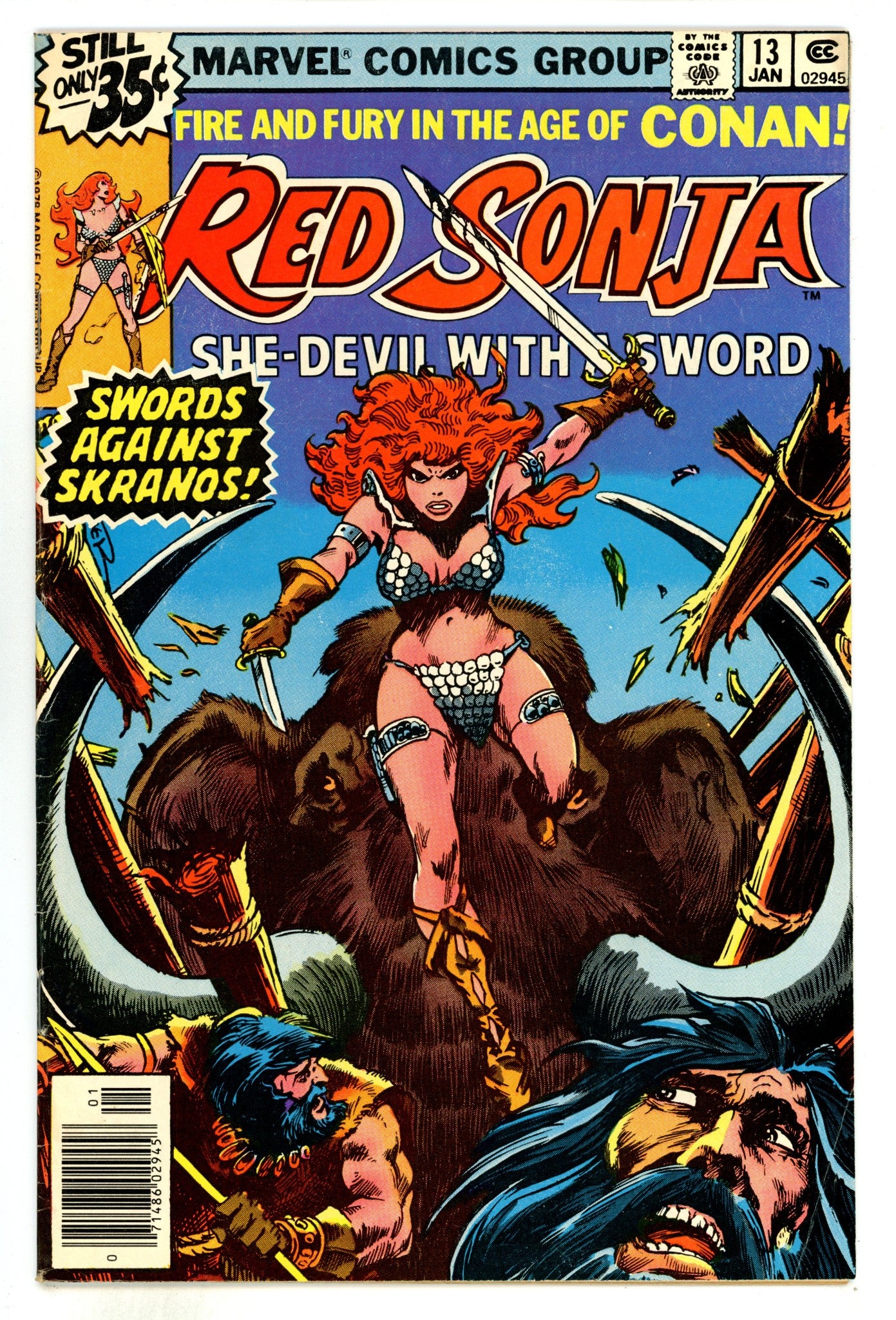 Red Sonja Vol 1 13  VG/FN (5.0)  (1979)  