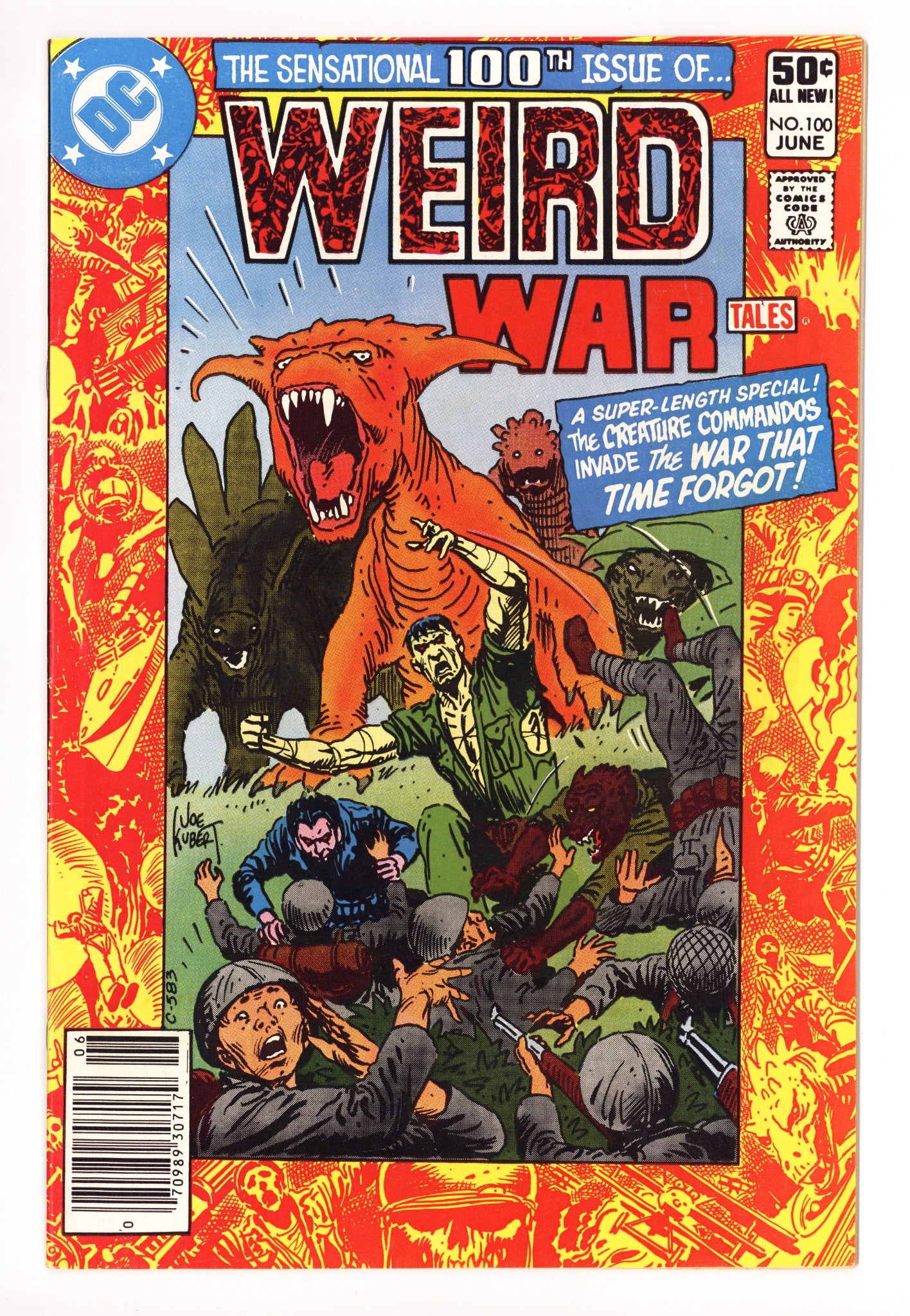 Weird War Tales Vol 1 100 FN+ (6.5) (1981) Newsstand 