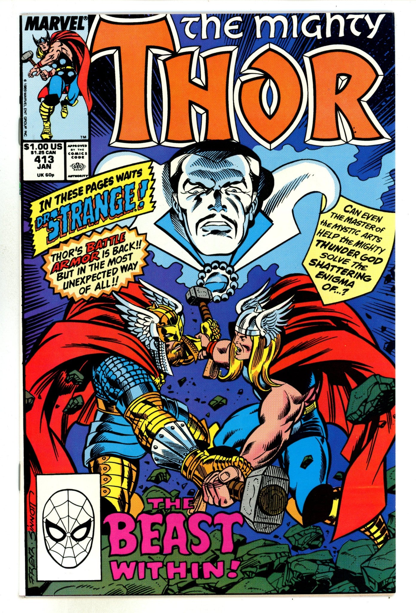 Thor Vol 1 413 High Grade (1990) 