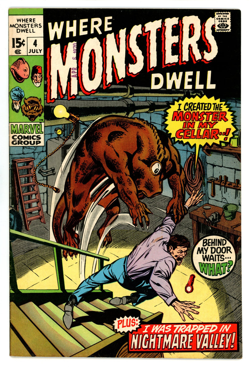 Where Monsters Dwell 4 FN- (5.5) (1970) 