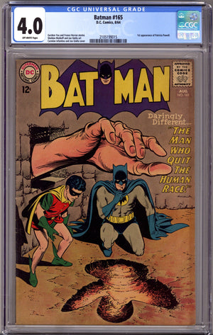 Batman Vol 1 165 CGC 4.0 (VG) (1964)