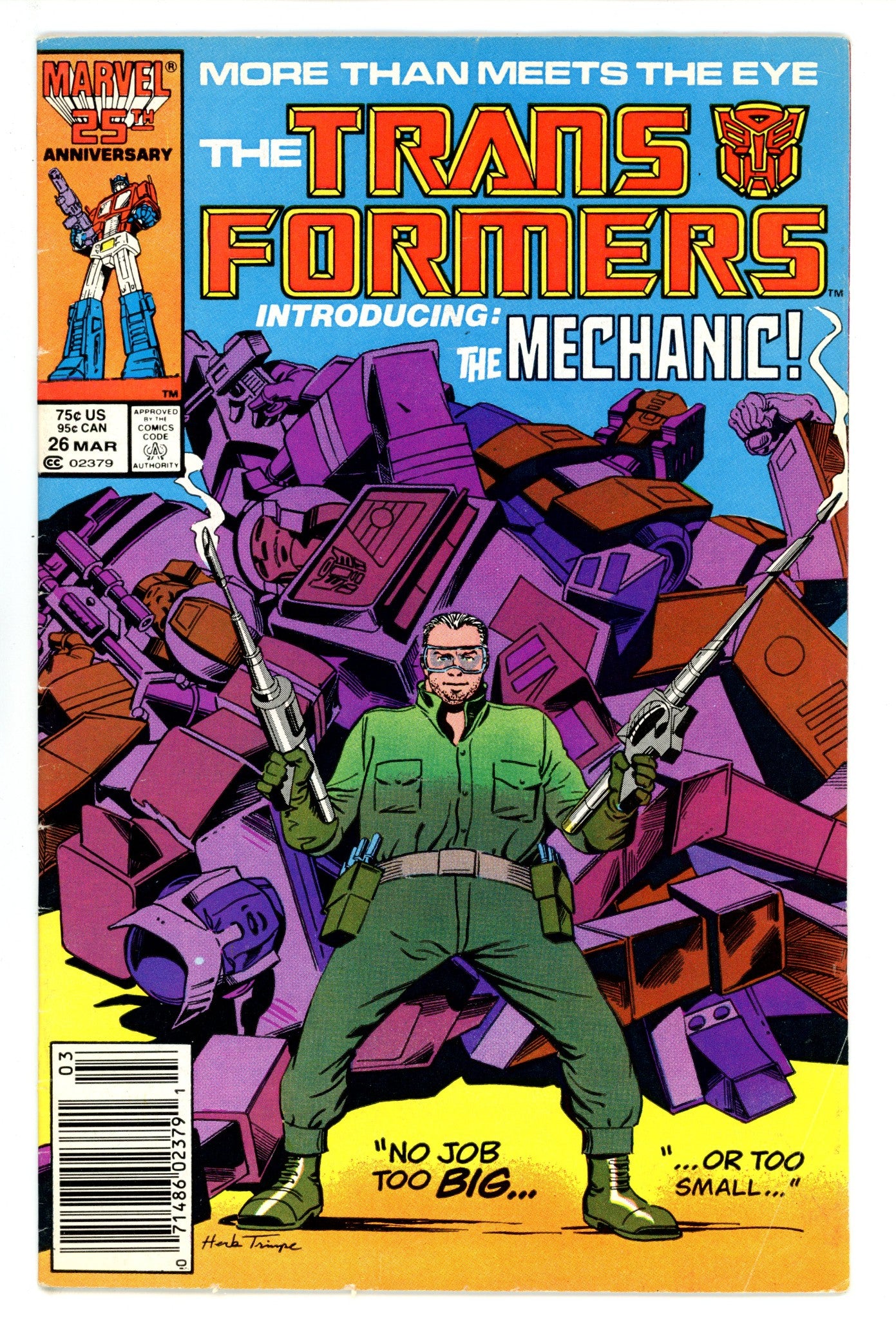 The Transformers 26 Low Grade (1987) Newsstand 