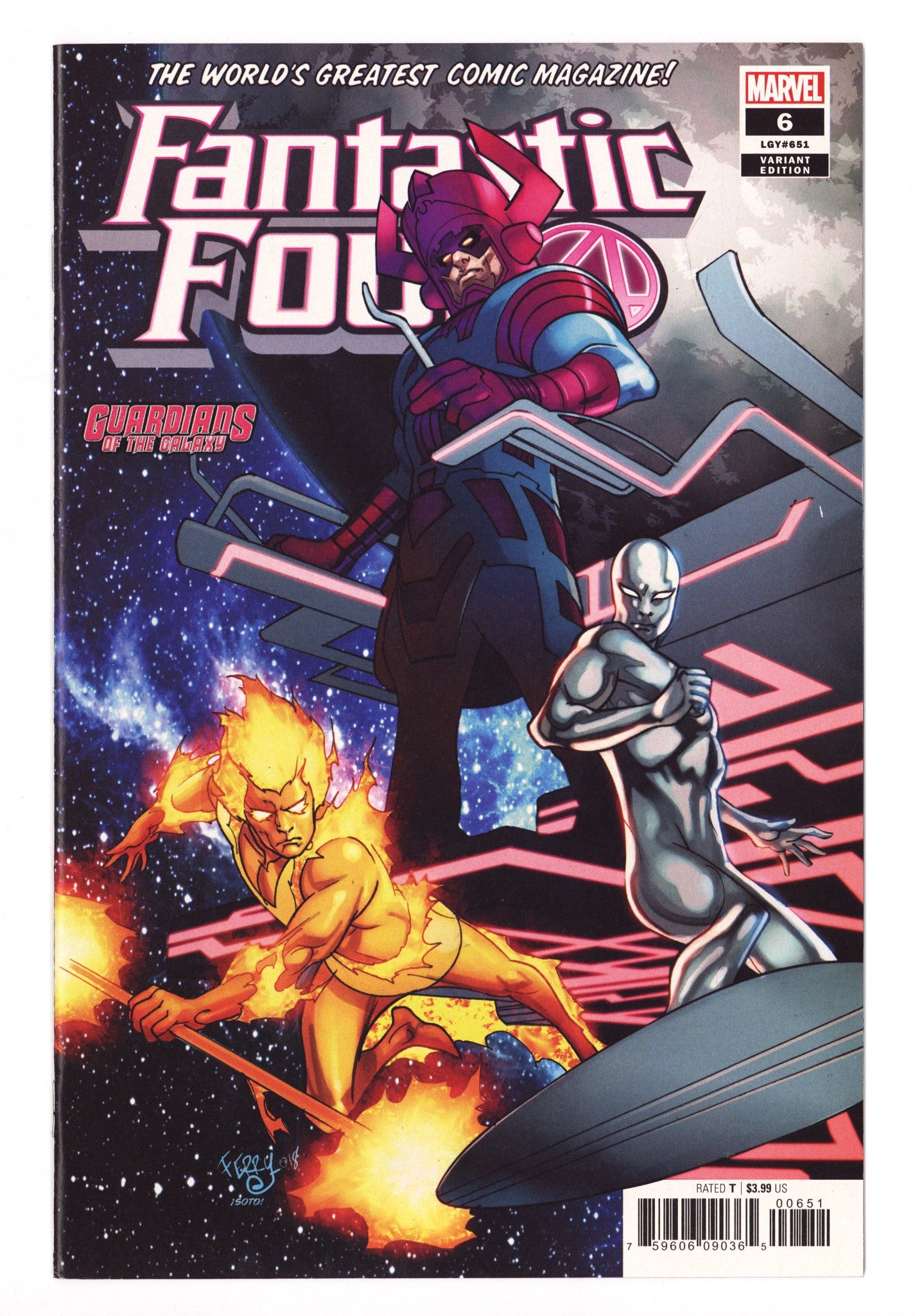Fantastic Four Vol 6 6 High Grade (2019) Ferry Variant 