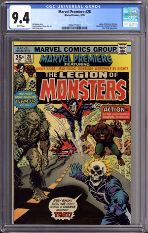 Marvel Premiere 28 CGC 9.4 (NM) (1976)
