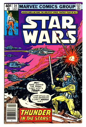 Star Wars Vol 1 34 VF+ (8.5) (1980) Newsstand