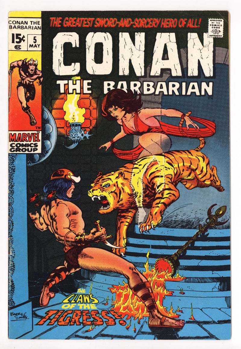Conan the Barbarian Vol 1 5 FN (6.0) (1971) 