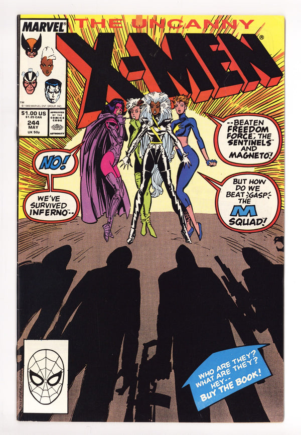 The Uncanny X-Men Vol 1 244 FN+ (6.5) (1989)
