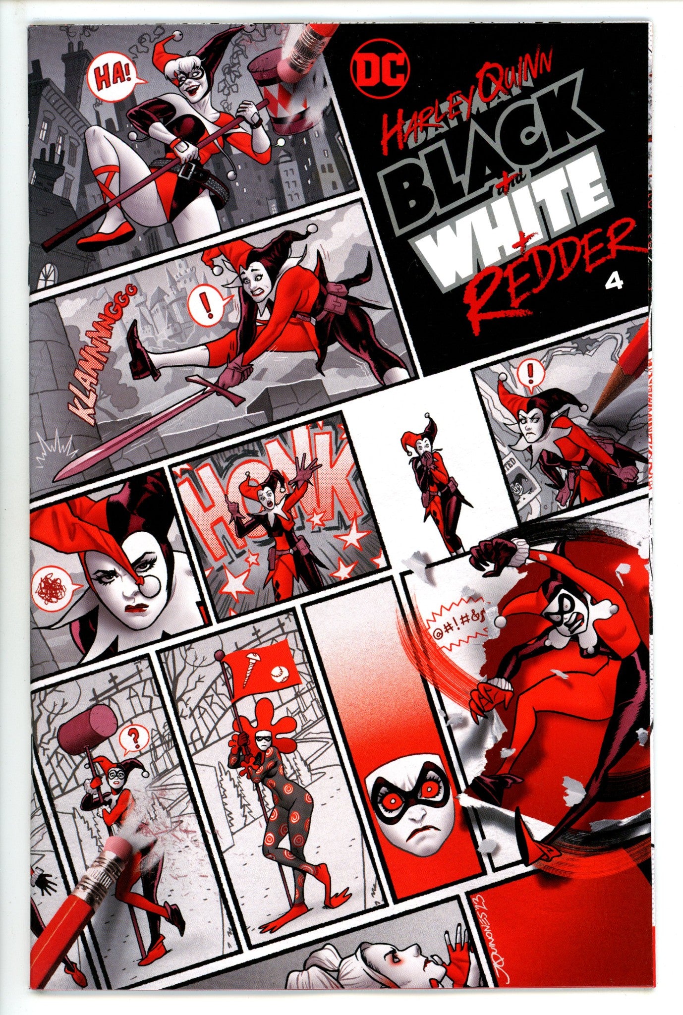 Harley Quinn Black White Redder 4 (2023)