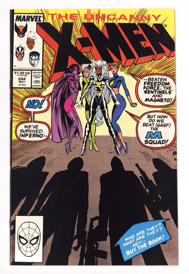 The Uncanny X-Men Vol 1 244 VF/NM (9.0) (1989) 