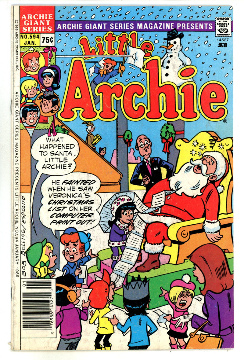 Archie Giant Series Magazine 594 Low Grade (1989) Newsstand 
