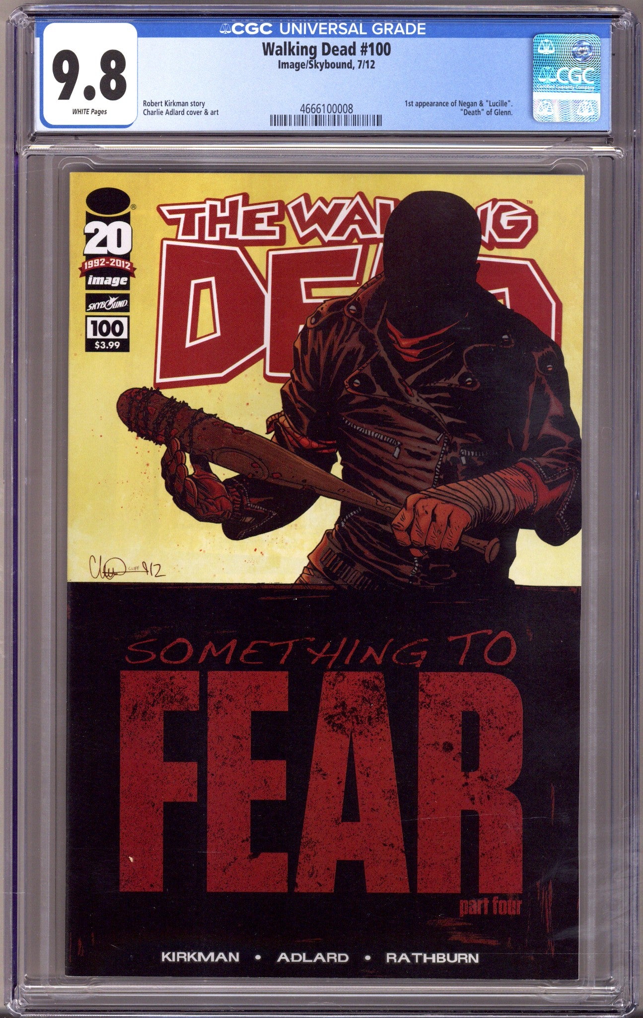 The Walking Dead 100 CGC 9.8 (NM/M) (2012) 