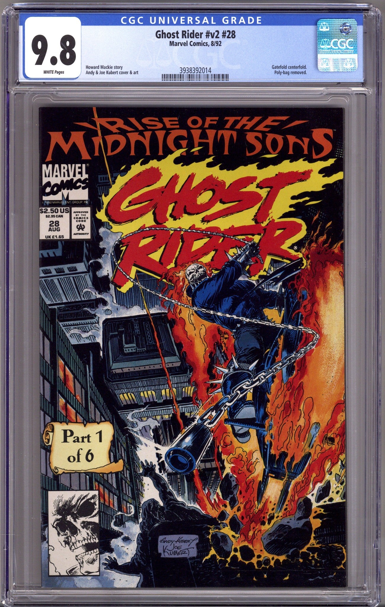 Ghost Rider Vol 2 28 CGC 9.8 (NM/M) (1992) 