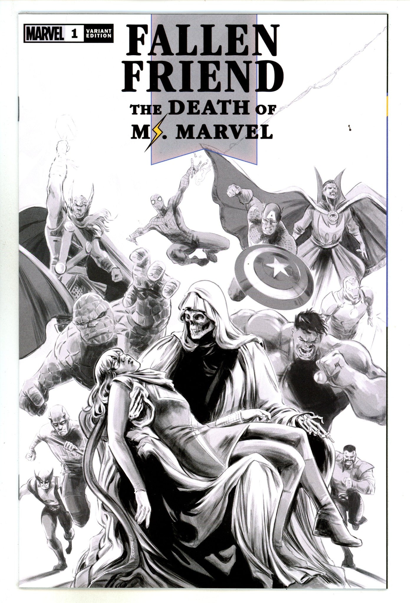 Fallen Friend 1 High Grade (2023) Carnero B&W Variant 