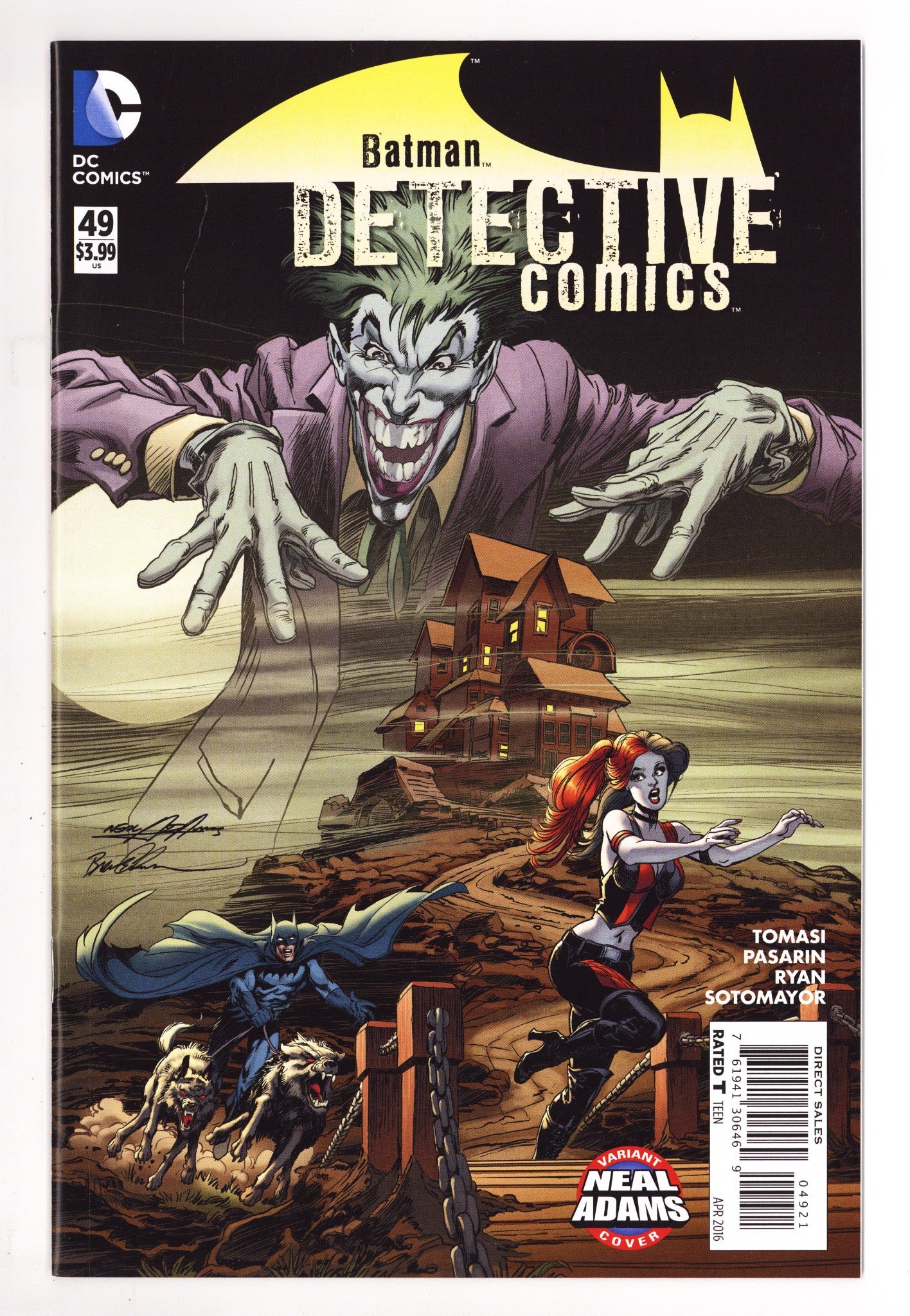 Detective Comics Vol 3 49 NM- (9.2) (2016) Adams Variant 