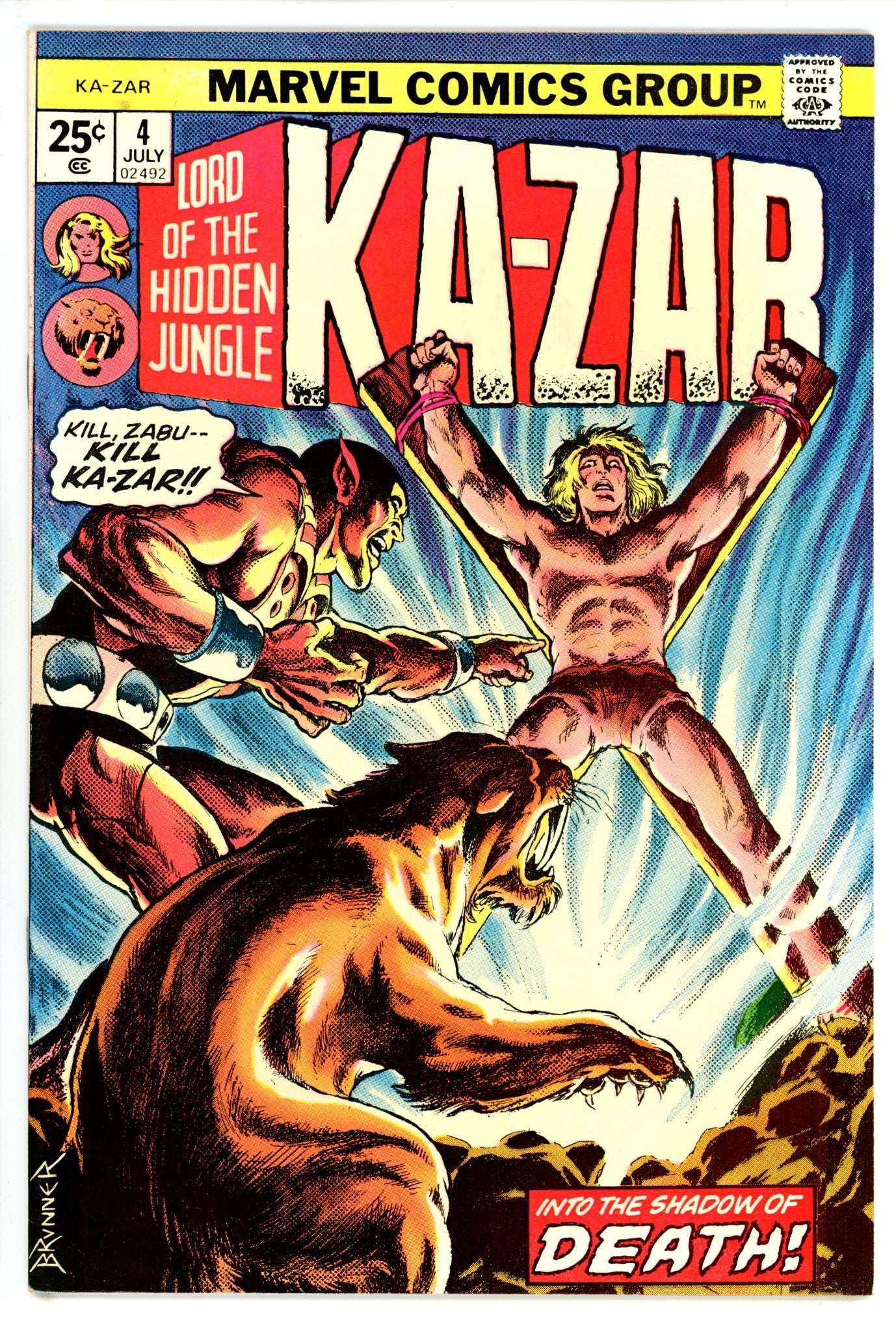 Ka-Zar Vol 2 4 VF/NM (1974)