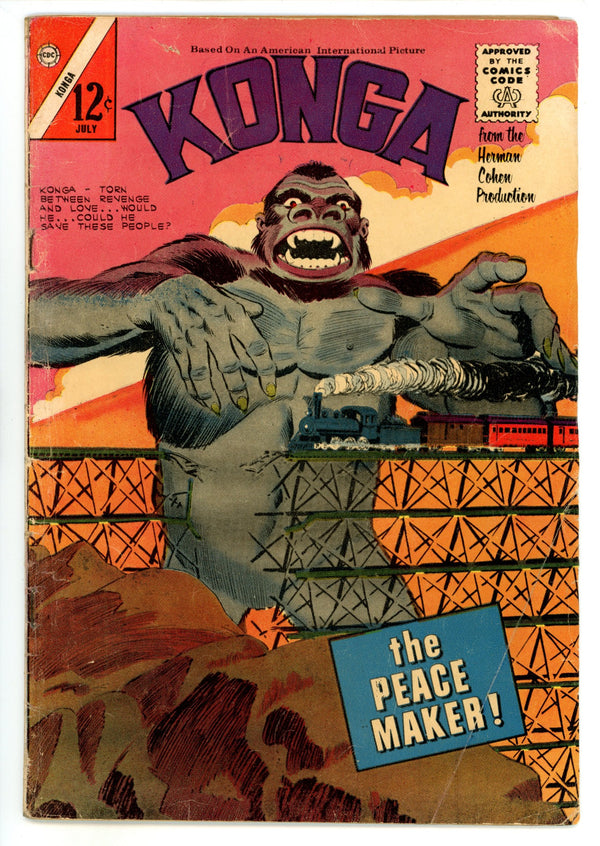 Konga 13 VG- (3.5) Interior Cover Taped (1963)